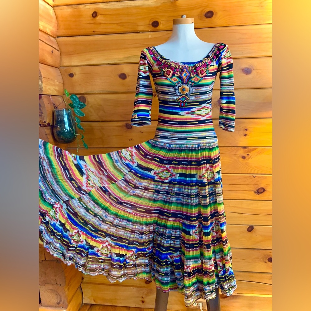 Vintage Collection Saltillo Serape Dress Size Small